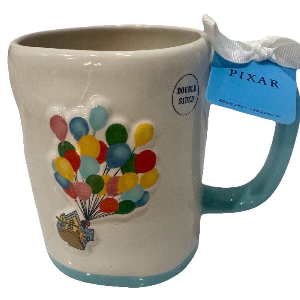 RAE DUNN DISNEY “UP” COFFEE MUG w/BALLOON HOUSE “THE SKY’S THE LIMIT” NEW